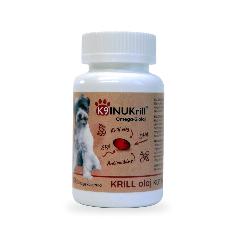 K9 INUKrill® - Természetes gyulladáscsökkentés, sejtvédelem és szívbarát omega-3 krillolaj kutyáknak